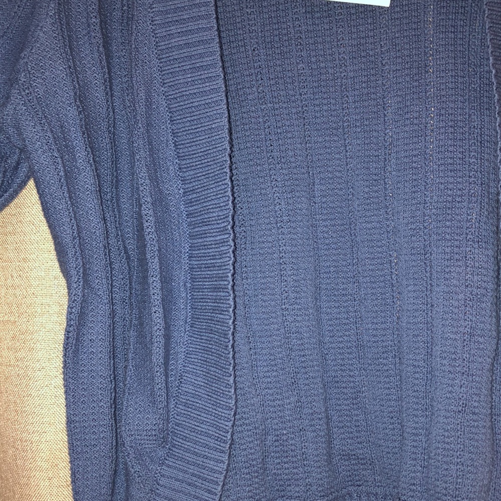 NWT Croft and Barrow Periwinkle blue sweater M - Picture 3 of 6
